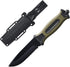 10" Fixed Blade Tactical Knives with Sheath and Clip, Stainless Steel Survival Hunting Bushcraft Full Tang Non-Slip Handle Outdoor Knife for Campi...