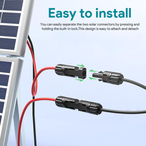 TAIFU Solar Connector to XT60 Adapter Cable 16AWG 11Ft Power Solar to XT60 Charge Extension Cord for EF ECOFLOW River 2 & Delta Series Portable Po...