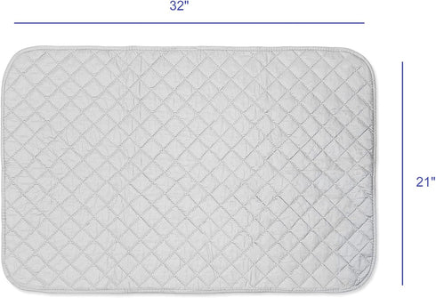 KOVOT Extra-Wide 21" x 32" Portable Magnetic Ironing Mat Blanket. Cotton Laundry Pad for Table, Washer, Dryer or Iron Anywhere On The Go Best Iron...