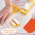 Dough Bowl Spatula & Bench Scraper,Multipurpose Kitchen Tool (2, White&Orange)...