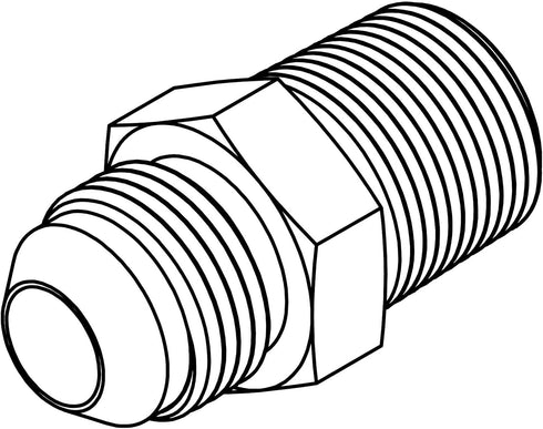 3/8 JIC X 3/8 Pipe Hydraulic Adapter, Silver...