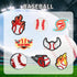 50Pcs Baseball Sports Shoe Charms, Charms Baseball and Non-Repeat Sports Charms for Boys, Gift Decor PVC clog Shoe Charms for Teens Man Party Favo...