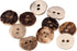 Natural Round Shape Deer, Elk Antler Buttons 3 Sizes 5pieces (15 mm (0.59 inch))...