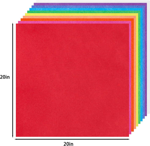 120 Sheets 20"x20" Rainbow Tissue Paper for Gift Bags DIY Craft Wedding Birthday Holiday Mother's Day Party Tissue Paper Bulk...