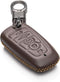 Vitodeco Leather Smart Key Fob Case Compatible with Ford Escape 2025, Bronco 2025, Explorer 2025, Edge 2025, Expedition 2025, F-150, Mustang 2025,...