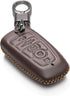 Vitodeco Leather Smart Key Fob Case Compatible with Ford Escape 2025, Bronco 2025, Explorer 2025, Edge 2025, Expedition 2025, F-150, Mustang 2025,...