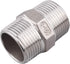 Hex Nipple 1 Inch Male NPT - DERPIPE Stainless Steel 304 Threaded Pipe Fitting for Brew Kit, Home Piping Application(Pack of 2)...