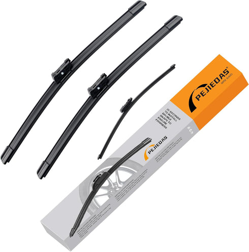 24"+19" Front Wiper Blade + 12" Rear Wiper Blade Set for Mercedes-Benz GLA45 AMG/ GLA250 2016-2021 OE Genuine Quality/Original Style (Pack of 3)...