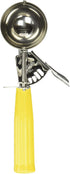 Winco No.20 Ice Cream Disher with Plastic Handle, Size 20, 2 oz capacity, Yellow, Stainess Steel...