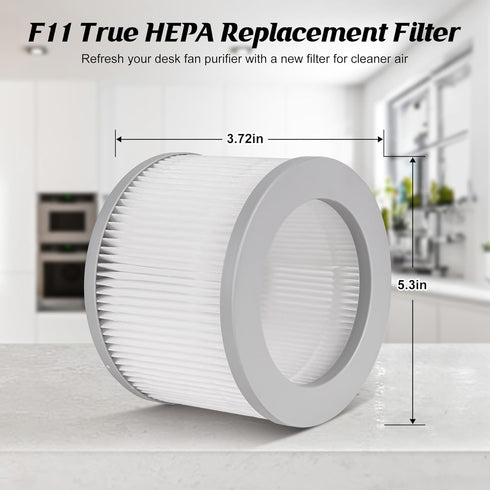 SISMEL HEPA Replacement Filter for F11 Purifying Fan | Medical Coating, True HEPA Filter Desk Fan Air Purifier...