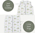 Sleep Sack, 100% Organic Cotton Baby Sleep Sack, 0.5 TOG Sleep Sack Lightweight, 2-Way Zipper Toddler Sleep Sack Soft, 12-18 Months Newborn Sleep ...