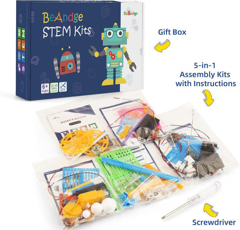 STEM Science Kits for Kids Age 8-12, STEM Toys for Boys Crafts 8-10, Science Activities Experiments, Engineering Projects Activity Robot Building ...