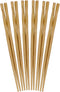 BambooMN Premium Reusable Japanese Bamboo Chopsticks, Twisted 9 inch - 6 Pairs...