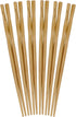 BambooMN Premium Reusable Japanese Bamboo Chopsticks, Twisted 9 inch - 6 Pairs...