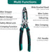 10-in-1 Wire Stripper Tool,Wire Strippers,Cable Cutters,CR-V Multifunctional Plier with Wire Stripper Crimper Side Cutter, Shearing,Screw Gripping...