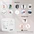 ROMECH Universal Travel Adapter, 5.6A Smart Power International Plug Adaptor AC Wall Charger for Global Travelling USA Europe EU UK AUS (Type C + ...