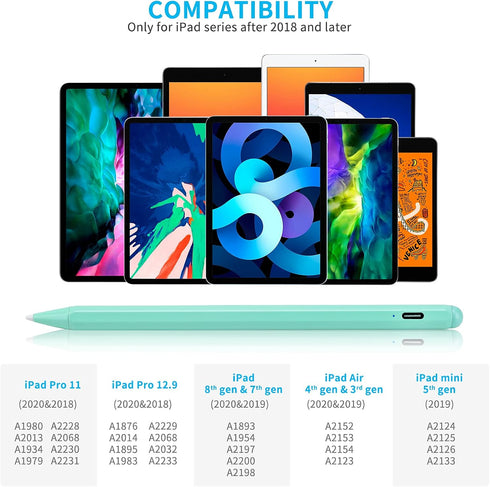 iPad Pen for Apple iPad 11th/10th/9th/8th Generation 10.2" Pencil,Palm Rejection Fine Point Tip Active Stylus Pencil for iPad 10.2 Inch Good for P...