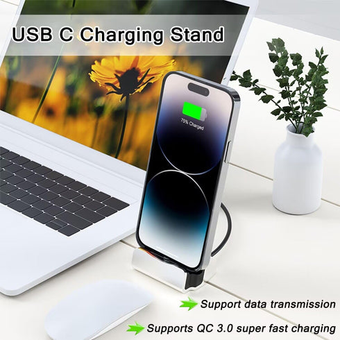 USB C Charging Dock Stand, Fast Charing Station for iPhone 15 Series, Samsung Galaxy, Switch/Switch Lite, LG, HTC, and More Type-C Phones...