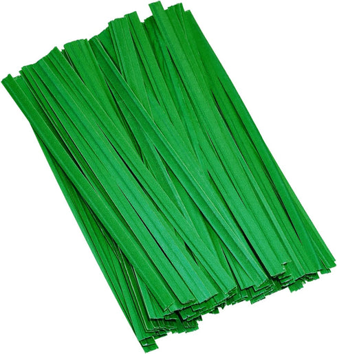 120pcs Kraft Paper Twist Ties Plant Ties 4inch Reusable Bread Twist Ties cake pop ties Cable Ties Candy Ties for Bags (Green)...
