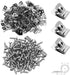 100Pcs Wire Fence Clips w/Screws, Stainless Steel Fencing Mounting Clips, 2.5mm Diameter Cattle Panel Clips, Screws for 2-6 Gauge, Wire Clip for V...