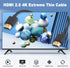 Duttek Ultra Thin HDMI Cable 1Feet, 4K Short HDMI Cable Male to Male for 3D and 4K Ultra HD TV Stick HDMI 2.0 Cord Extension Converter...