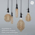 GE Vintage Style LED Light Bulb, 40 Watt, Clear Finish, T20 Tube Light Bulb (1 Pack)...