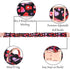 Lionet Paws Valentines Day Dog Collar Bowtie, Dog Bowtie Collar with Metal Buckle for Dogs, Adjustable Fabric Black Dog Collar Girl Boy Gift, XL, ...