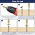 Damaged Screw Extractor Kit Stripped Screw Extractor Set DIY Hand Tools Gadgets Gifts for Men Broken Bolt Extractor Remover Sets, 6PC HSS Drill Bi...
