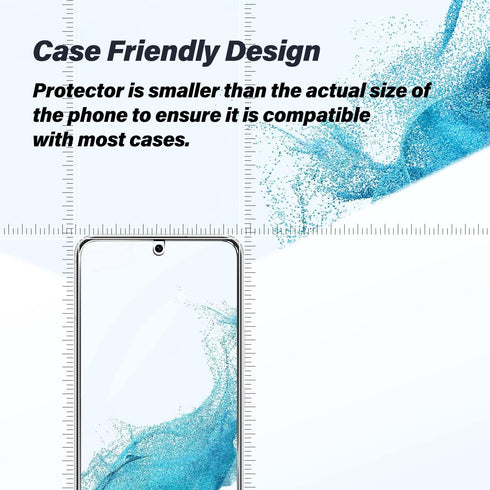 BIGFACE Galaxy S22 Plus Tempered Glass Screen Protector, 2 Pack, Anti-Scratch, Ultrasonic Fingerprint Unlock, Case Friendly, 9H Hardness...