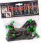 GREEN & BLACK "Tree Frog" Bongo Ties - 10 Pack "Style-D" ~ Professional cable ties made of natural rubber and bamboo ~ HANDY TIES FOR CABLES AND O...