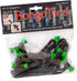 GREEN & BLACK "Tree Frog" Bongo Ties - 10 Pack "Style-D" ~ Professional cable ties made of natural rubber and bamboo ~ HANDY TIES FOR CABLES AND O...