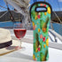 Tropical Pineapple Pattern Wine Bag Neoprene Wine Tote Bags Leakproof Travel Wine Tote with Handle Reusable Cooler Bag for Picnic Travel Birthday ...