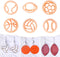 Puocaon Sports Polymer Clay Cutters - 6 Shapes Sports Balls Clay Cutters for Polymer Clay Earrings Making, Football Baseball Shapes Polymer Clay C...