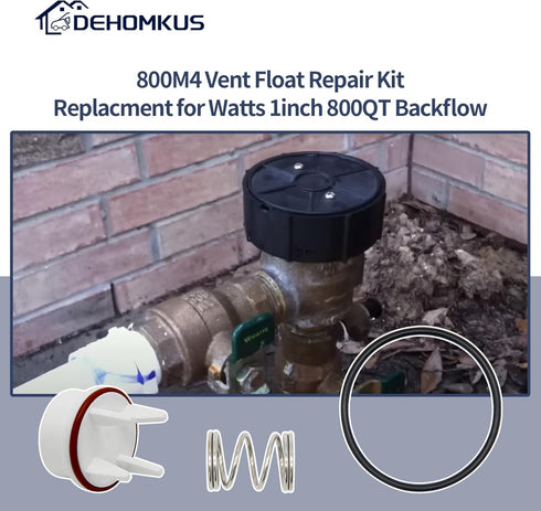 800M4 Vent Float Repair Kit Replacement for Watts 1" 800QT Backflow Valve 0887715 887715 RK 800M4-FR-V1...
