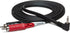 Hosa CMR-203R Right-angle 3.5 mm TRS to Dual RCAStereo Breakout Cable, 3 Feet...