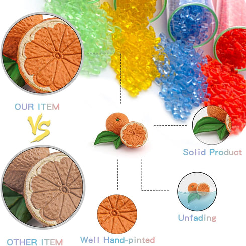 Toy Trees Toys Plastic Play Trees Vegetables and Fruits Toys for Toddlers School Projects Toys for Kids Learning Toys Realistic Food Figurines...