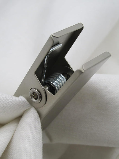 NAHANCO FITTING CLIP BC12 Fitting Clips for Alterations, Brushed Chrome (Pack of 12)...