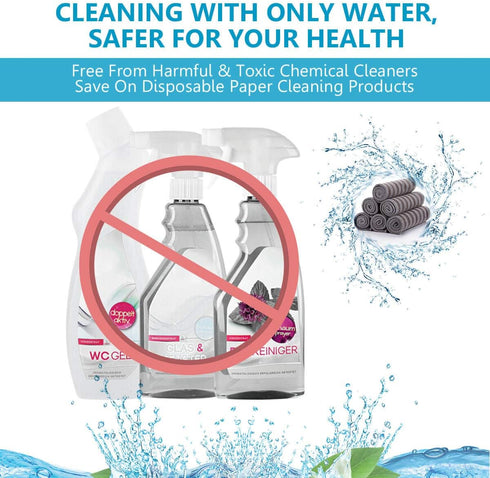 Stainless Steel Microfiber Cloth Double-Sided Cleaner Rag, Non-Scratch Scrub Cleaning Polishing Towel for Appliances, Kitchen Reusable Fridge Wipe...