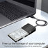 SATA to USB 3.0 Adapter, External Hard Drive Converter Cable for 2.5" 3.5" HDD, SSD with Power Supply...