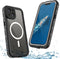 Full Body Case for iPhone 15 6.1 Inch,Waterproof DirtProof DropProof SnowProof Anti-Scratch Magnetic Clear Rugged Built-in Screen Protector Heavy ...