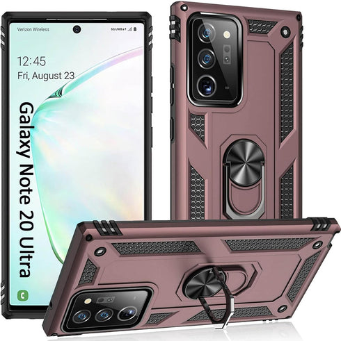 ADDIT for Note 20 Ultra Case Samsung Note 20 Ultra Case, Military-Grade with Stand & Car Mount Function for Samsung Galaxy Note 20 Ultra 5G - Rose...