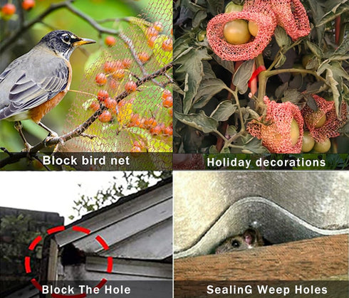 Copper Mesh Rodent Control Rustproof Copper Mesh Roll for Rodent, Bat & Snail - Perfect for Hole Blocking, Gardening & Sealing Water Opening 5"X32...