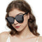 LVIOE Polarized Sunglasses for Women UV400 Protection Oversized Cat Eye Frame Retro Sunglasses for Driving Fishing Outdoor...