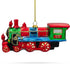 Steam Train Blown Glass Christmas Ornament...