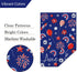 Louise Maelys 4th of July Patriotic Garden Flag 12x18 Double Sided, Small Burlap Welcome Fireworks Garden Yard House Flags for Memorial Independen...