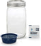 Kerr Humidity Control Jar | 32oz Wide Mouth Mason Jar |6 pack Integra Boost Humidity Control...