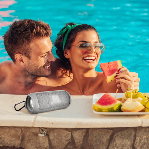 Silicone Case for JBL FLIP 6 Waterproof Portable Bluetooth Speaker, Gel Soft Skin Rubber Cover, Travel Carrying Storage Bag Pouch with Shoulder St...