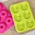 homEdge Silicone Donut Molds, 3-Pack of Non-Stick Food Grade Silicone Pans for Donut Baking – Green,Pink,Blue...