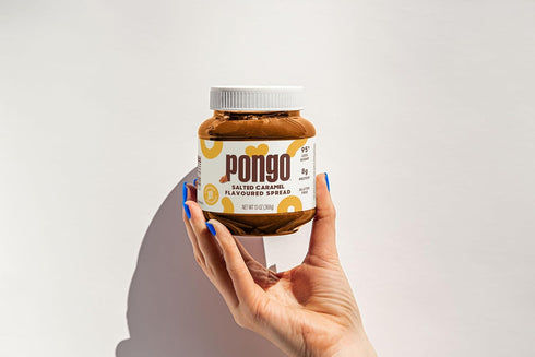 Pongo Salted Caramel Spread - Low Sugar, Low Carb Sauce, Keto-Friendly Dessert Topping (13 Oz Jar)...