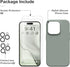 GONEZ for iPhone 14 Pro Case, with 2 Pack Screen Protector + 2 Pack Camera Lens Protector, Soft Anti-Scratch Microfiber Lining, Shockproof Protect...